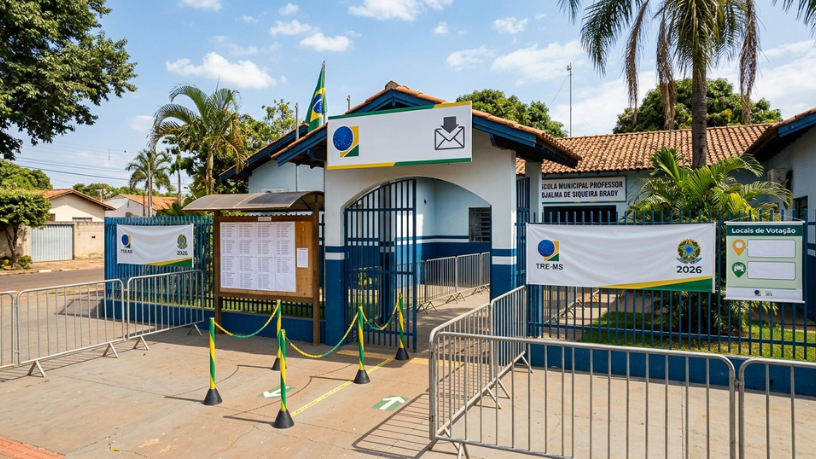 Eleições 2026: eleitores de Corumbá devem conferir local de votação antes do primeiro turno